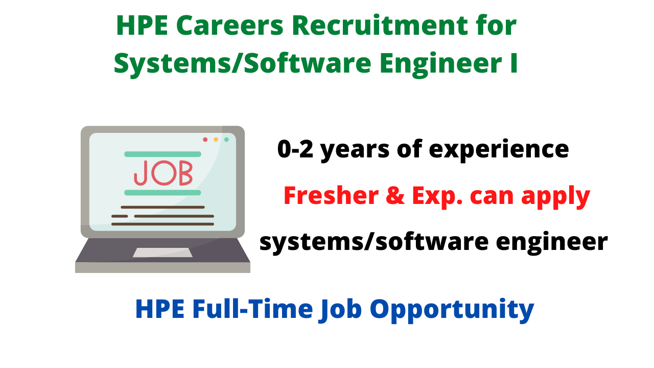 HPE Careers Fresher & Experience Recruitment