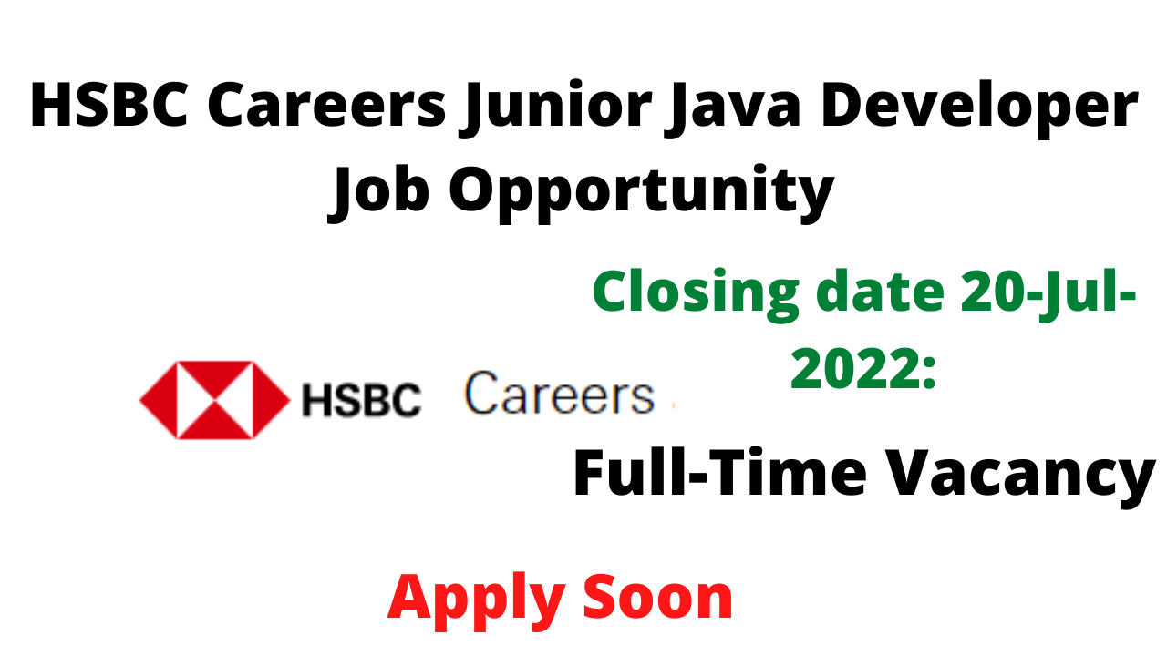 HSBC Careers Junior Java Developer Job