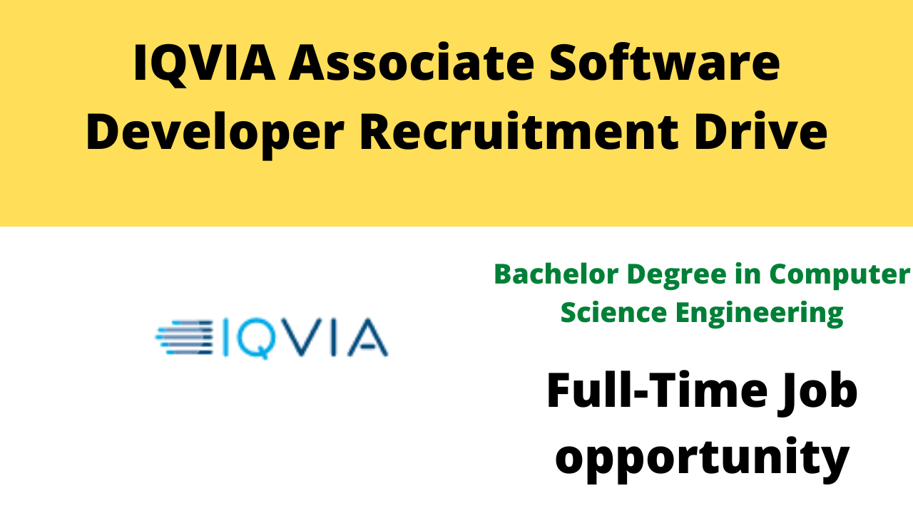 IQVIA Associate Software Developer Recruitment Drive