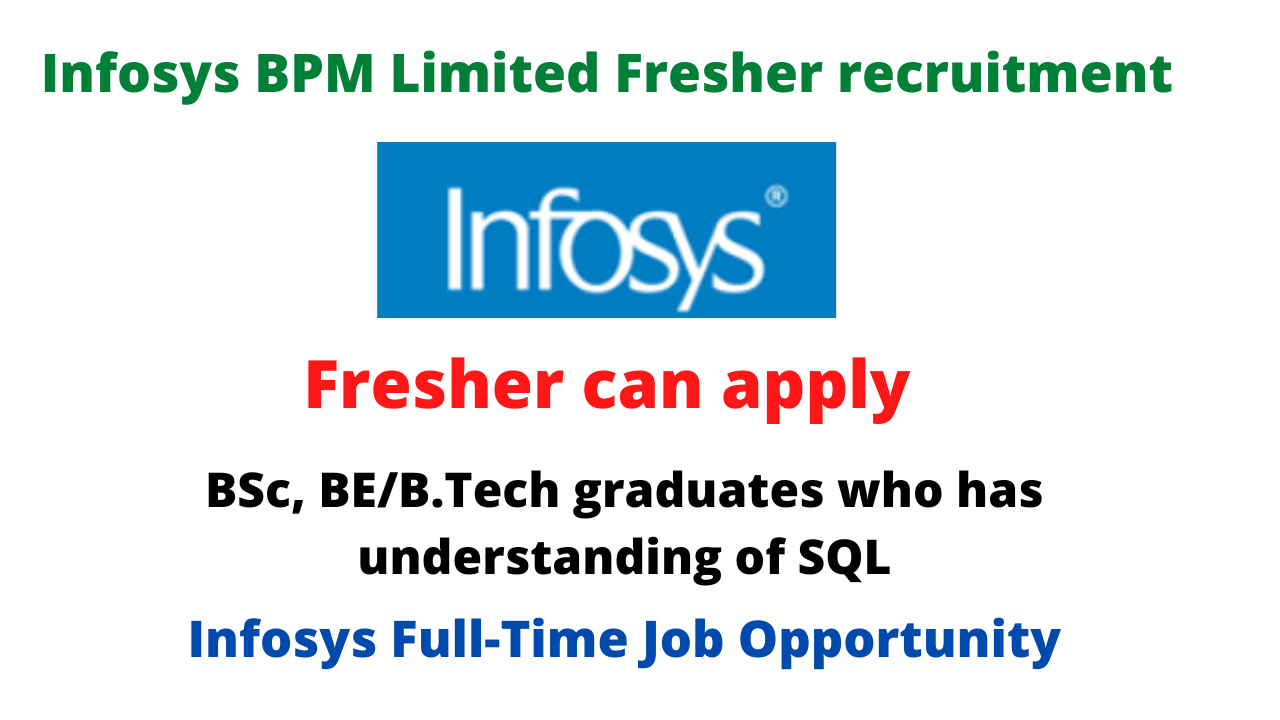 Infosys Fresher recruitment