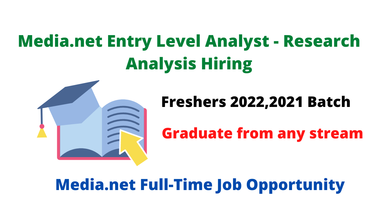 Media.net Entry Level Fresher Hiring