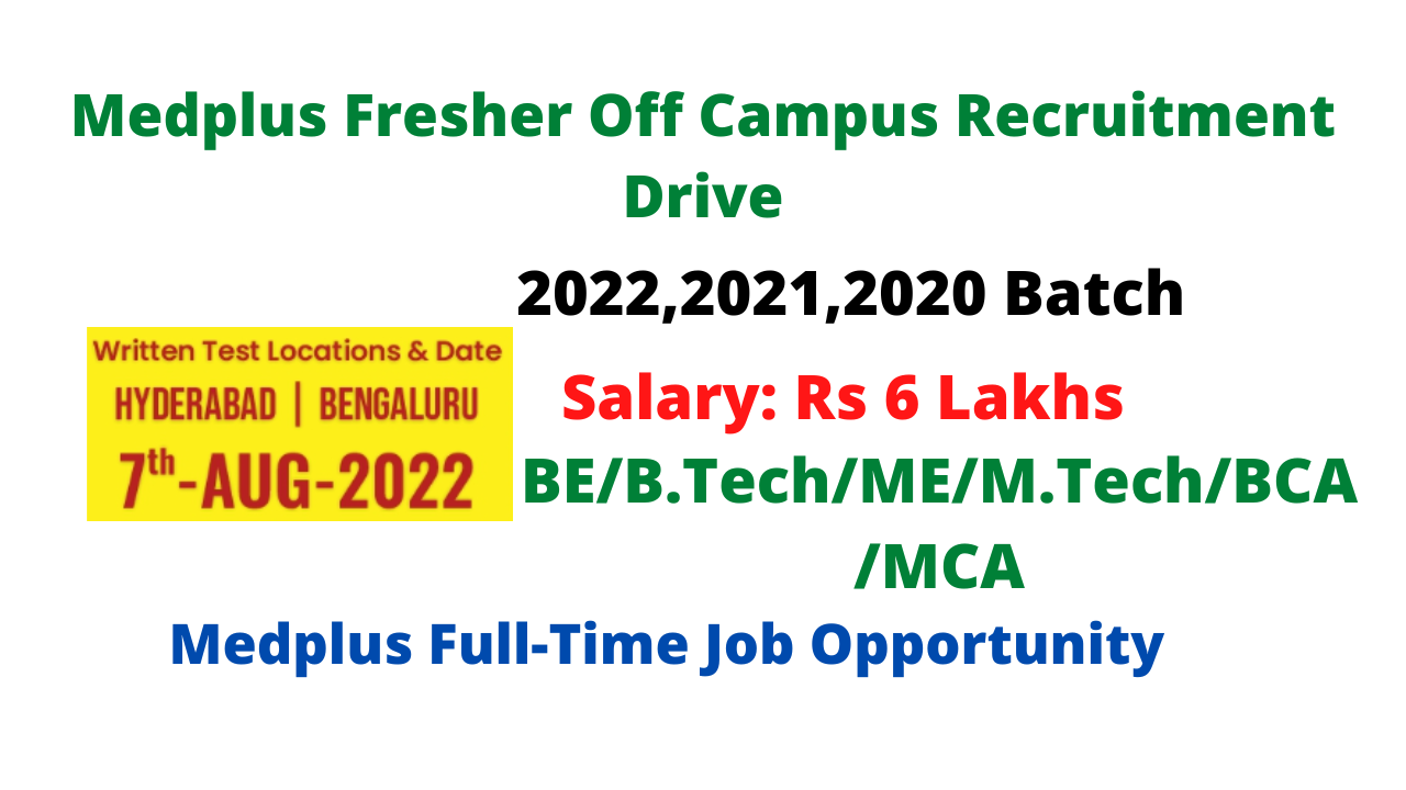 Medplus Recruitment Drive