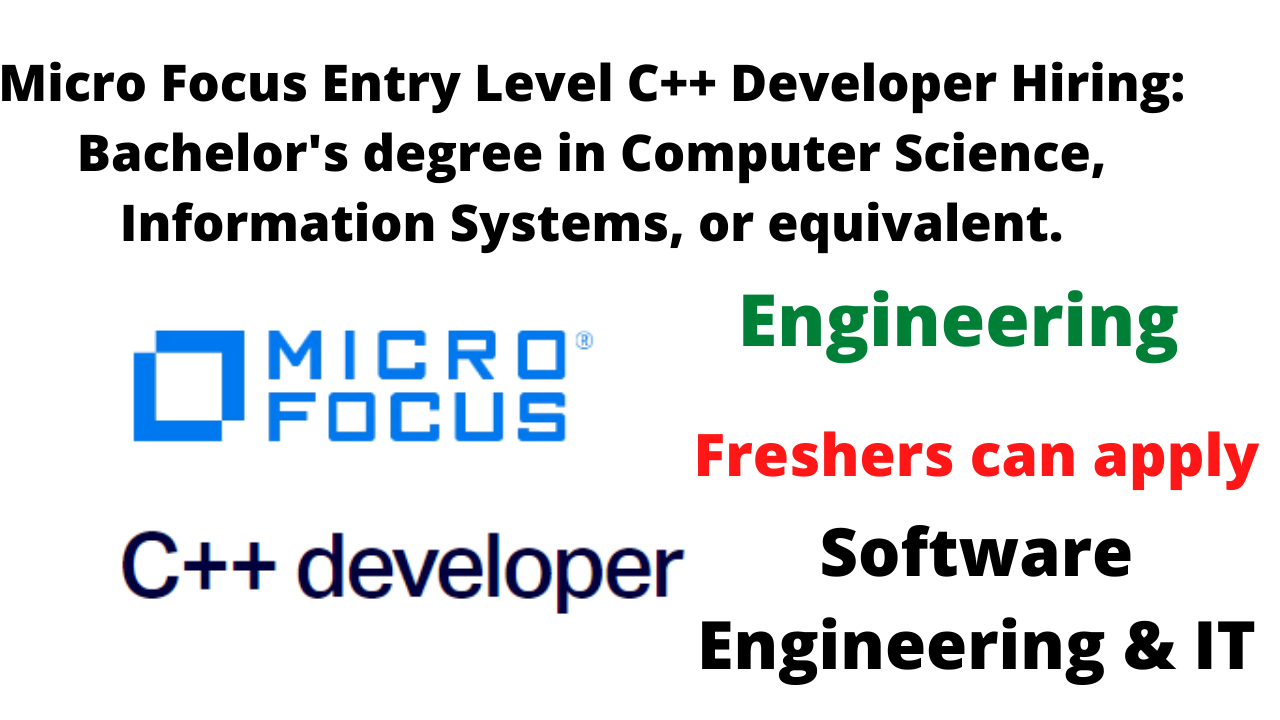 Micro Focus Entry Level Hiring