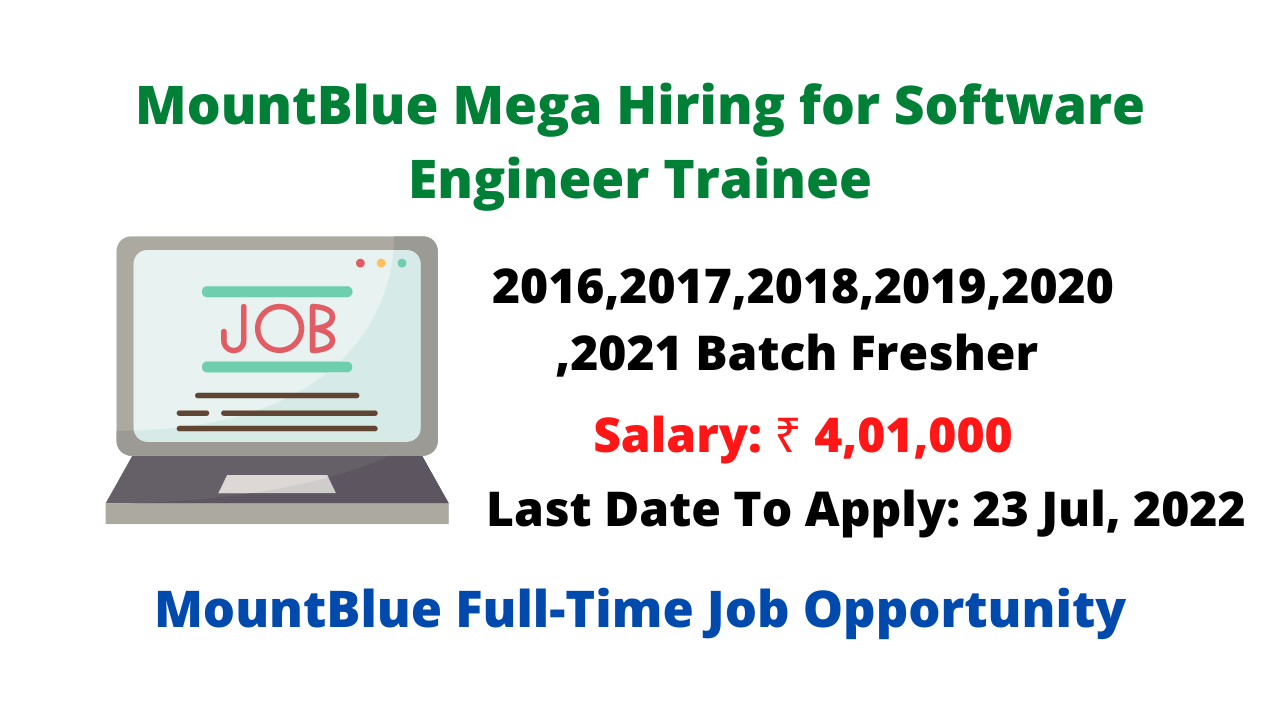 MountBlue Mega Freshers Hiring