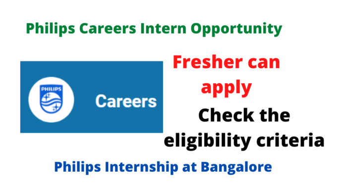 Philips Careers Intern Opportunity Check The Eligibility Criteria Apply Online Seekajob 6816