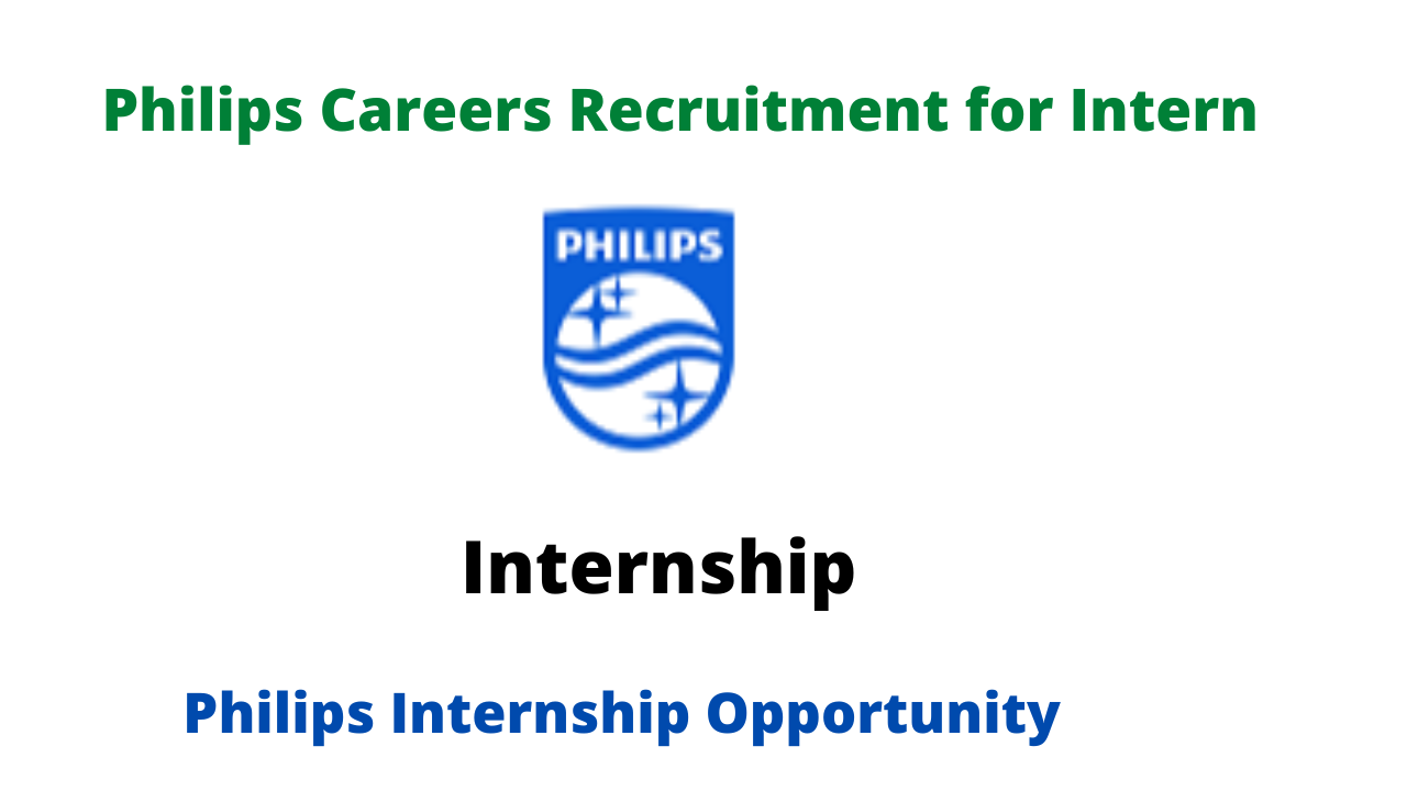 Philips Careers Recruitment for Intern