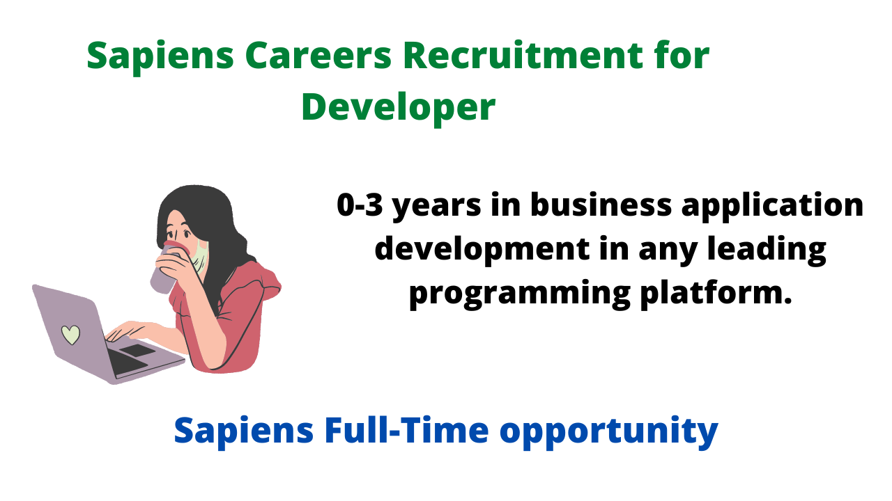 Sapiens Careers Recruitment for Developer