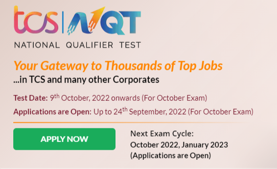 TCS NQT Fresher Hiring across India