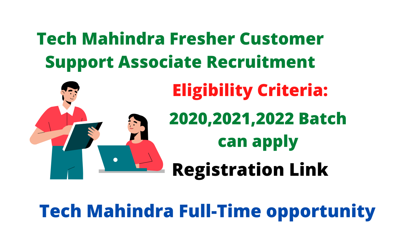 Tech Mahindra Fresher Customer Support Associate Recruitment