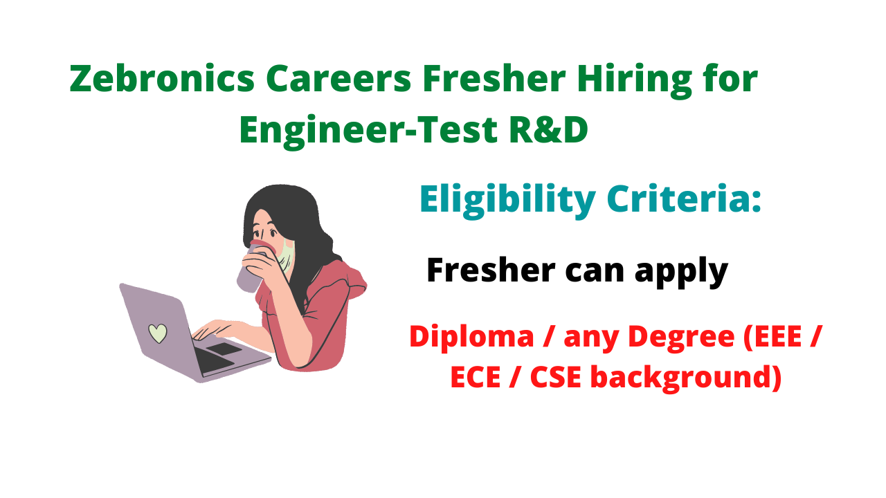 Zebronics Careers Fresher Hiring for Engineer-Test R&D