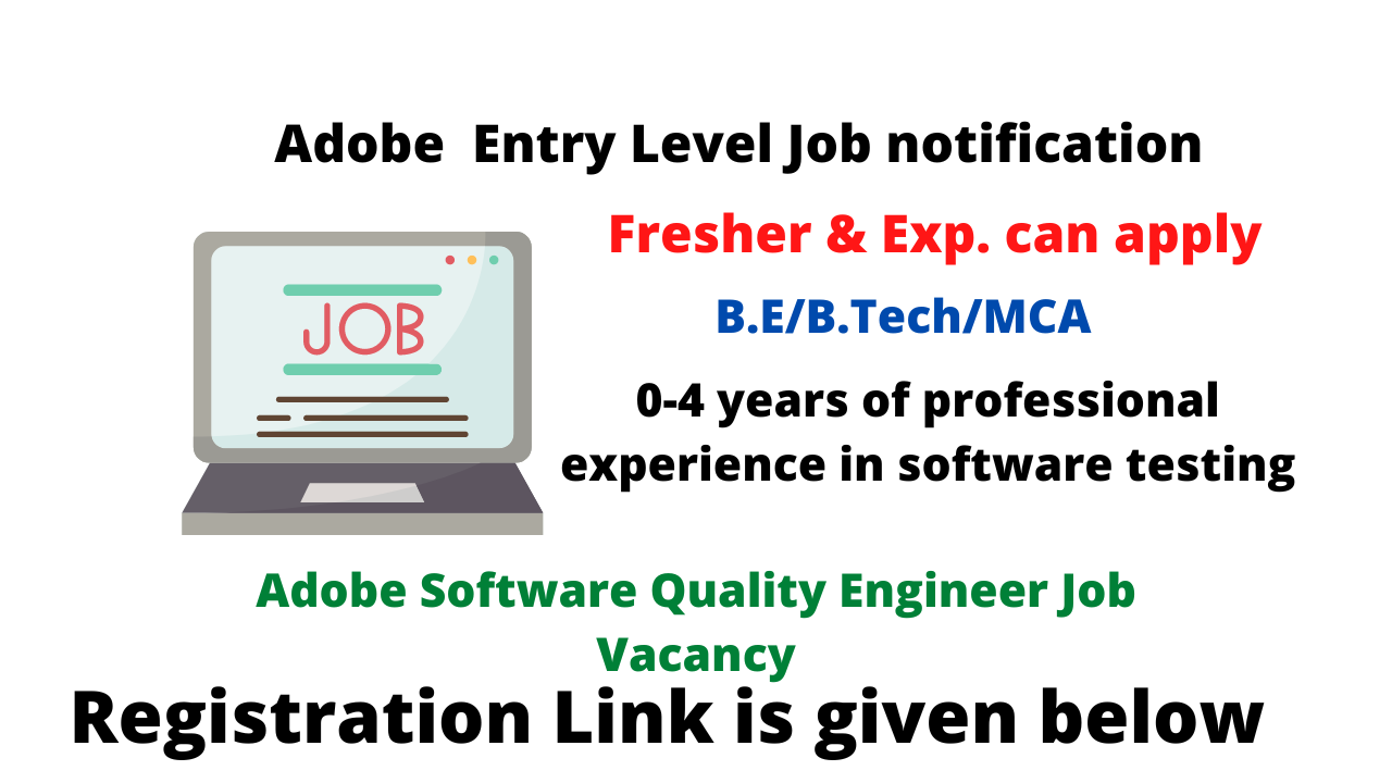 Adobe Software Quality Engineer Job Vacancy