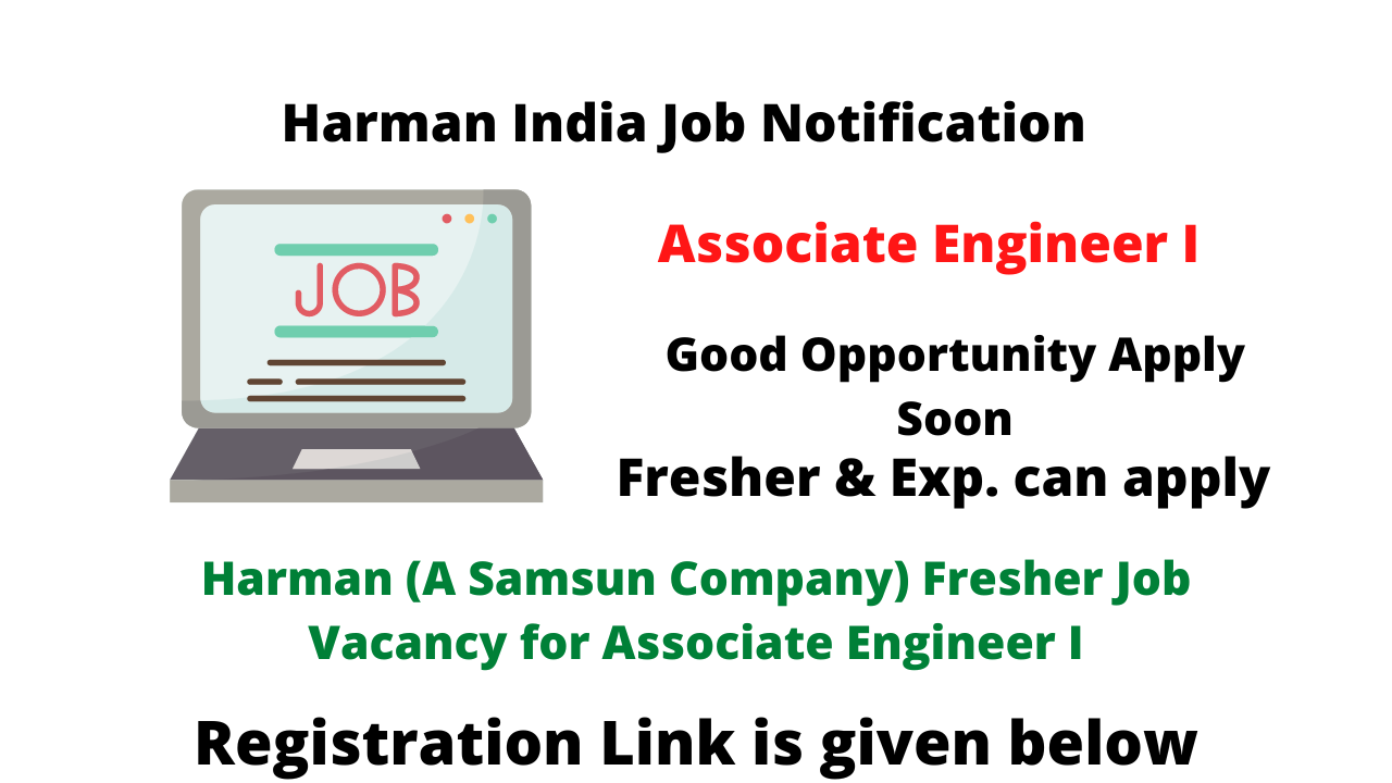 Harman (A Samsun Company) Fresher Job Vacancy for Associate Engineer I