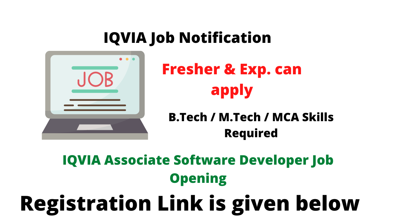 IQVIA Associate Software Developer Job Opening