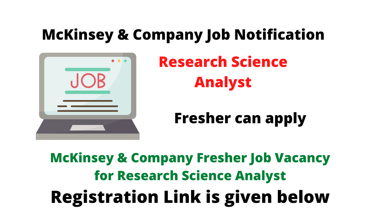 McKinsey & Company Fresher Job Vacancy