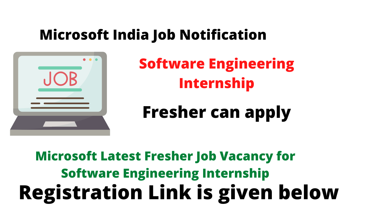 Microsoft India Latest Fresher Job Vacancy