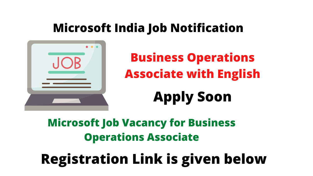 Microsoft Job Vacancy for Business Operations Associate