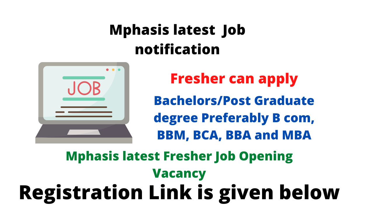 Mphasis latest Fresher Job Opening