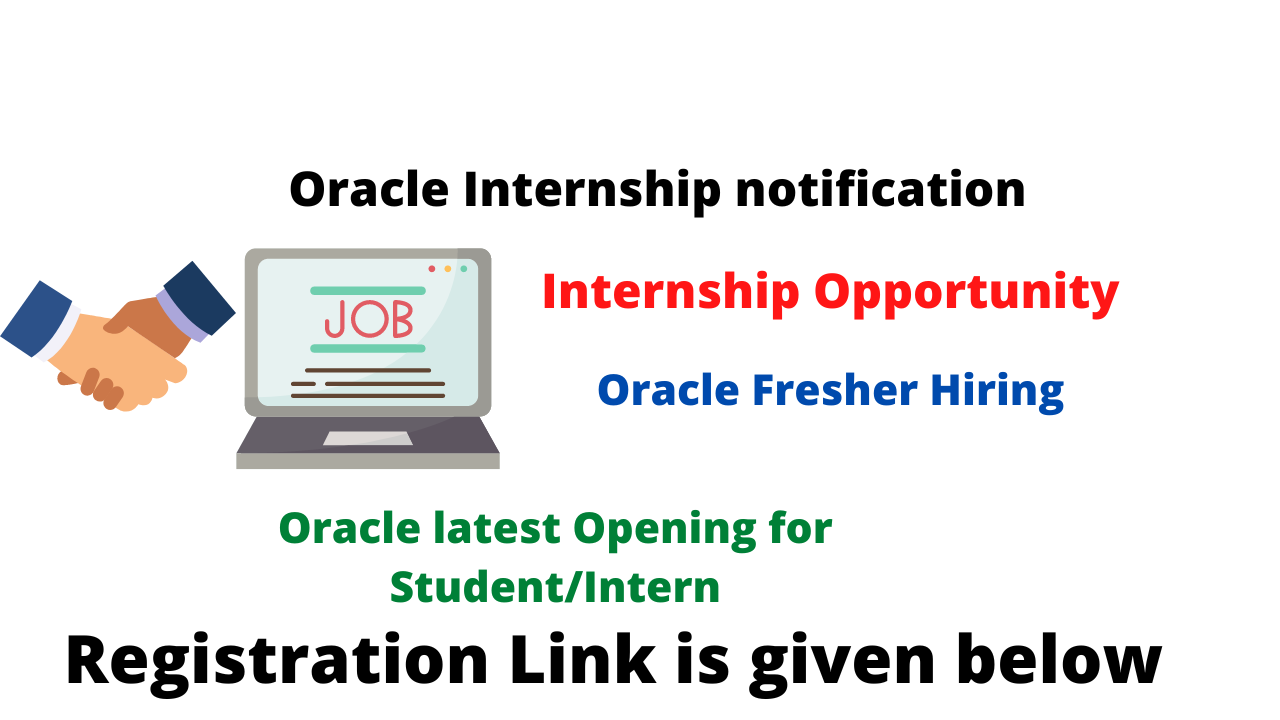 Oracle latest Opening for Intern