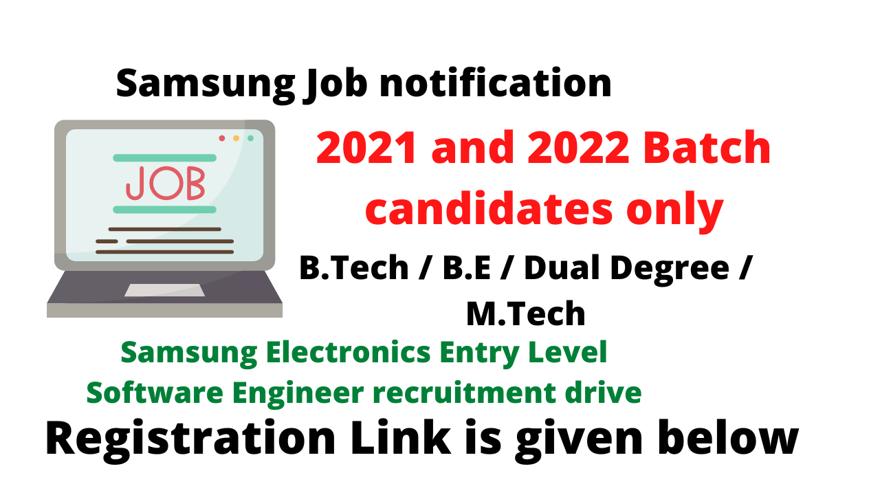 Samsung Electronics Entry Level Software Engineer recruitment drive