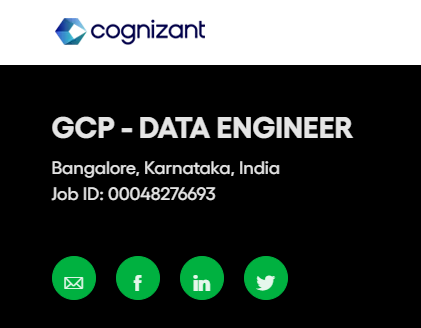 Cognizant India Entry Level Job