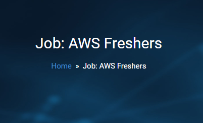 KNS Technologies Entry Level Fresher Hiring for AWS Engineer