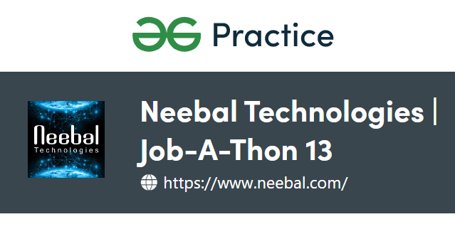 Neebal Technologies Fresher Hiring for Software Developer Trainee