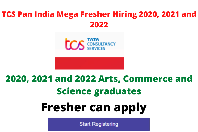 TCS Pan India Mega Fresher Hiring