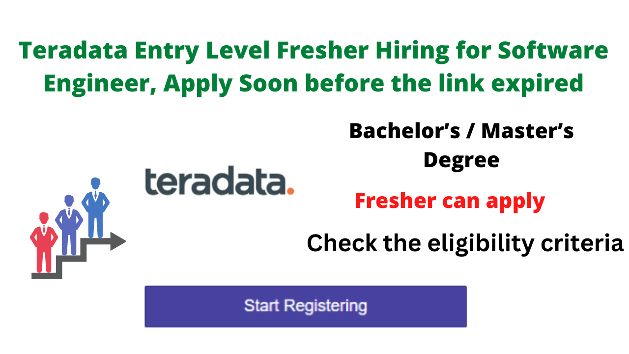 Teradata Entry Level Fresher Hiring for Software Engineer