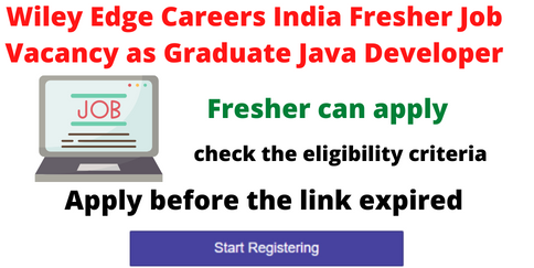 Wiley Edge Careers India Fresher Job Vacancy as Graduate Java Developer