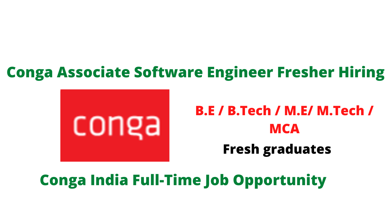 Conga Associate Software Engineer Fresher Hiring