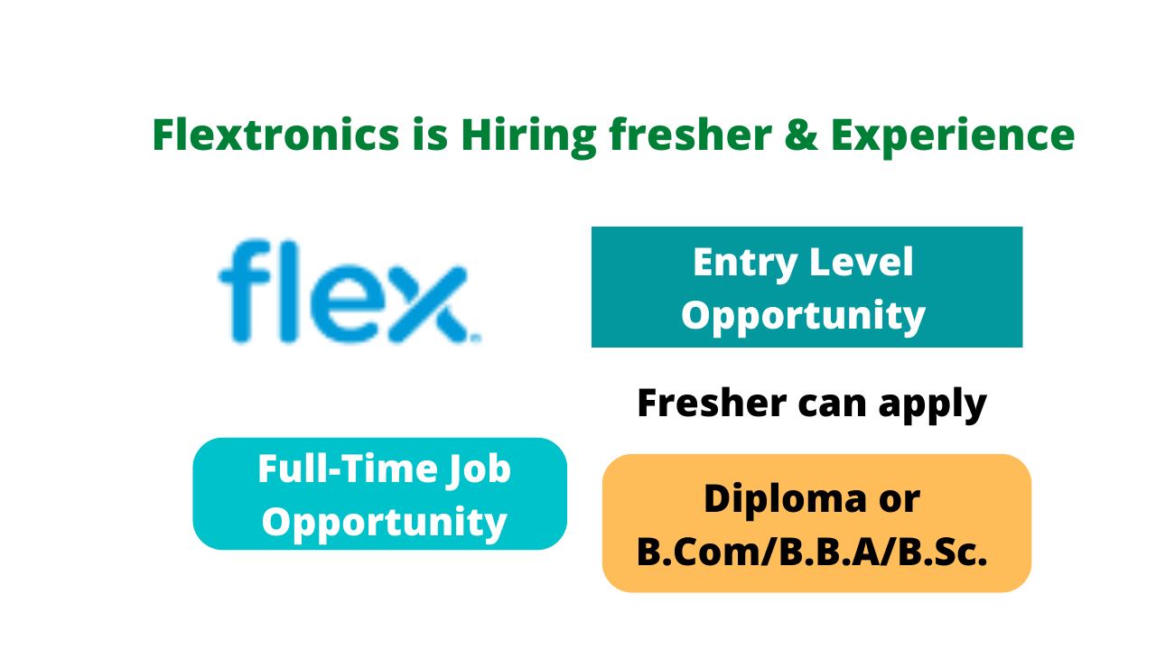 Flextronics is Hiring fresher & Experience