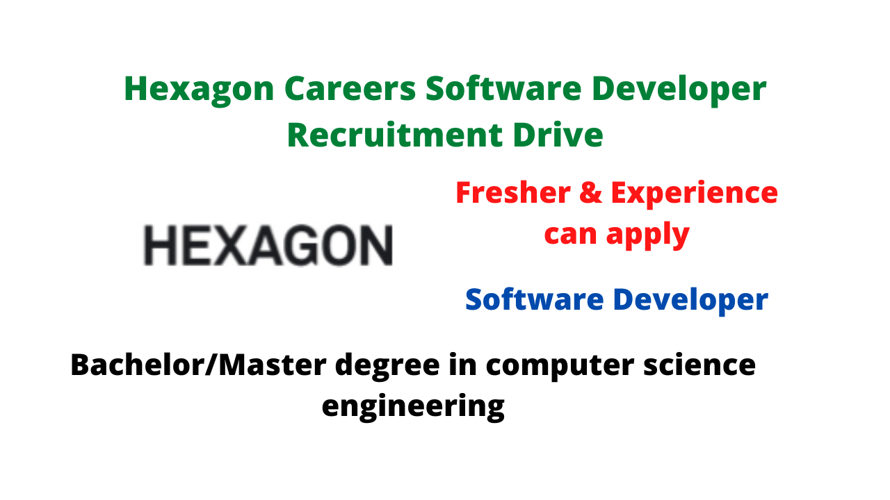 Hexagon Careers Software Developer Recruitment Drive Bachelor/Master