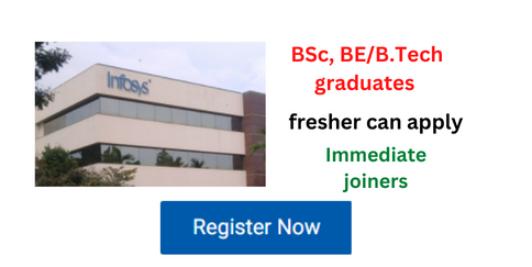 Infosys is Hiring Fresher