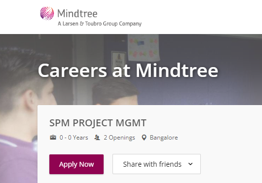 Mindtree Invites applications for freshers