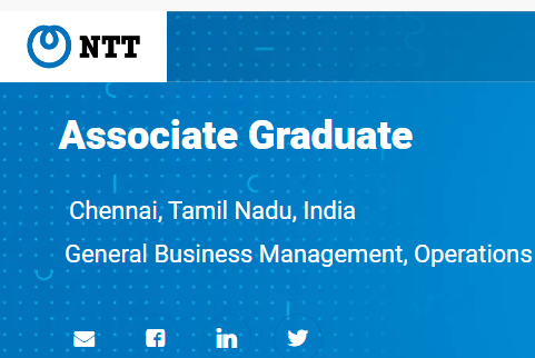 NTT Global India Fresher Hiring for Associate Graduate