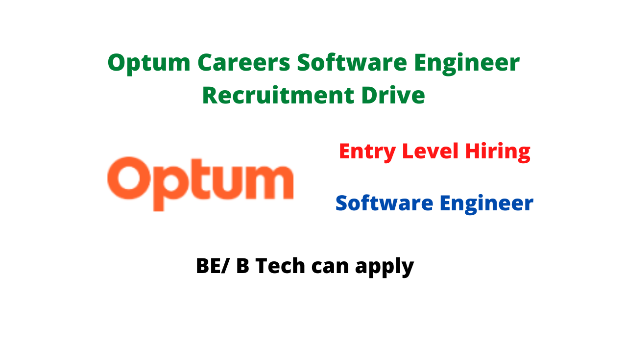 Optum Careers Software Engineer Recruitment Drive