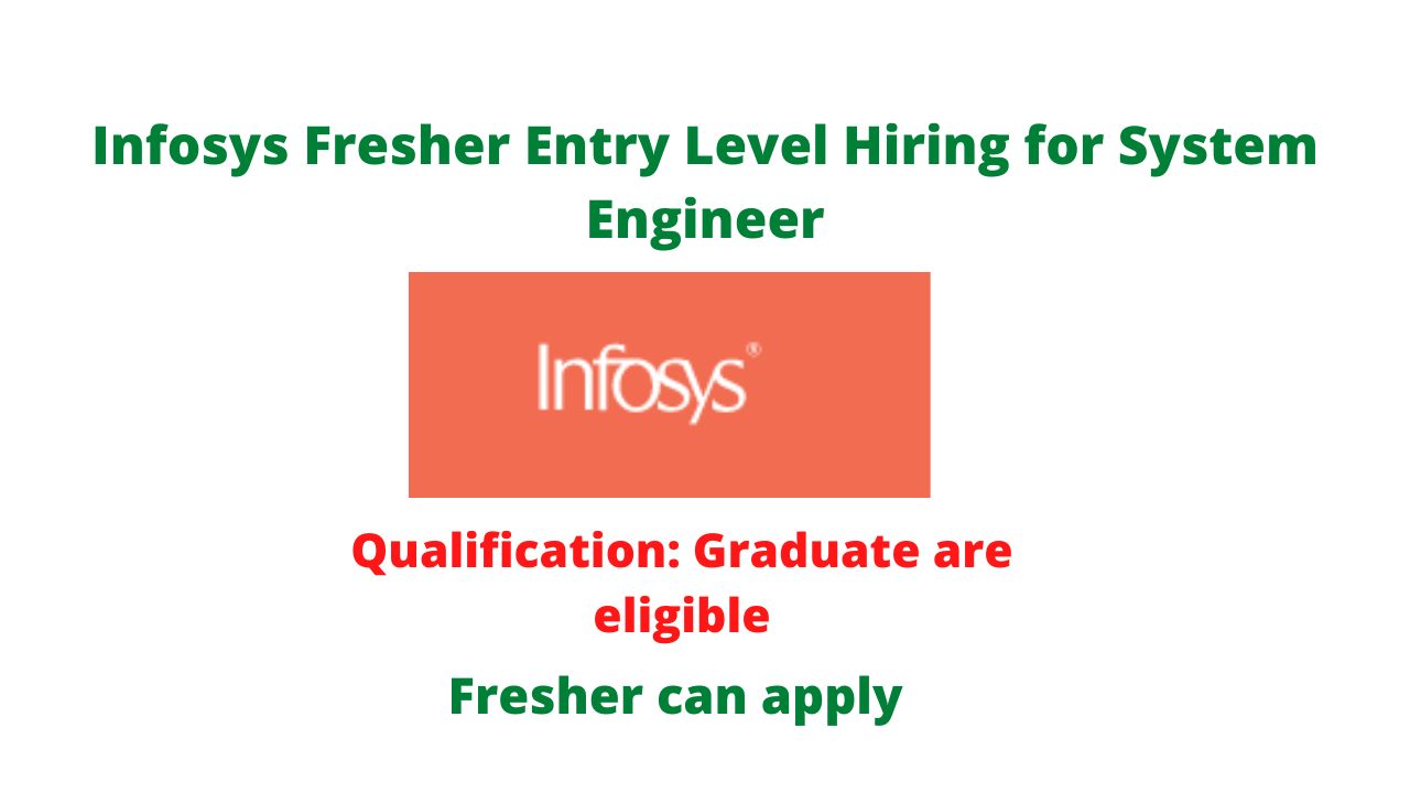 Infosys System Engineer Fresher Entry Level Hiring: Graduates Are ...