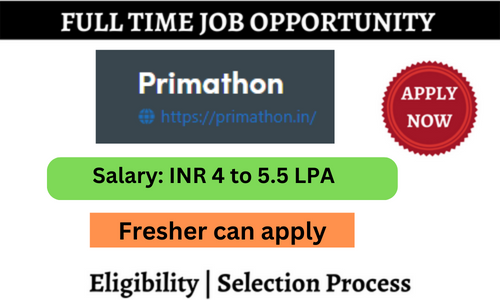 Primathon Careers Hiring for Software Engineer