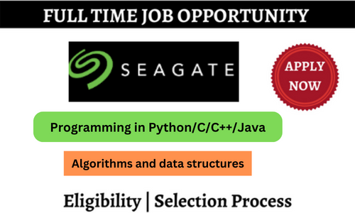 Seagate is Hiring Intern III