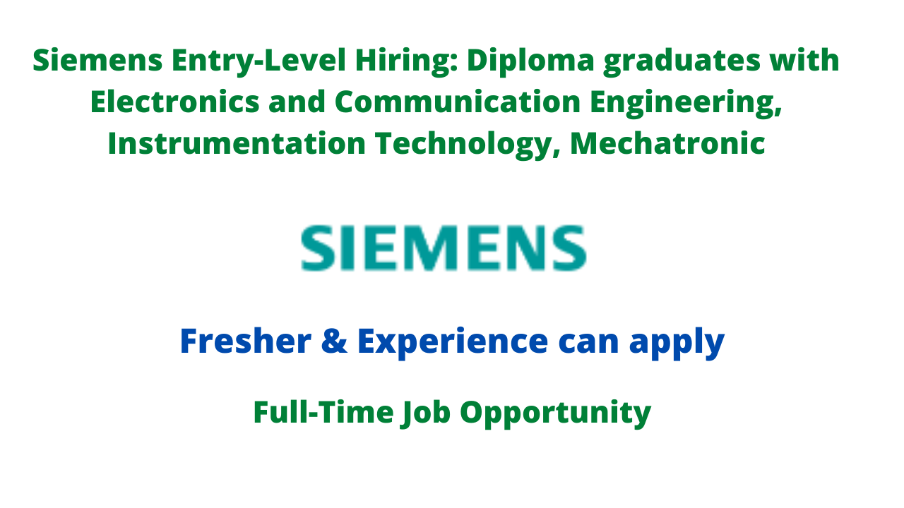 Siemens Entry-Level Hiring