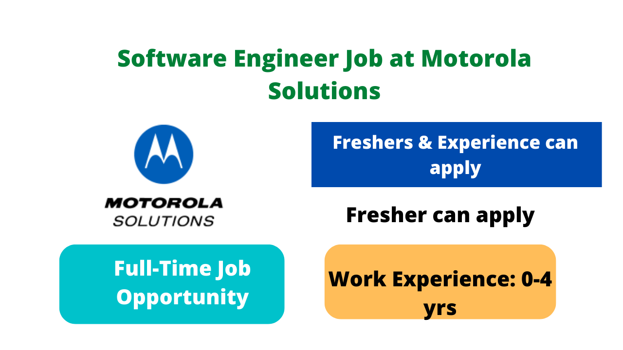 Software Engineer Job at Motorola Solutions