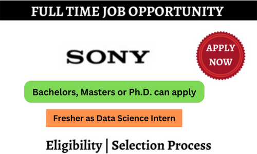 Sony is Hiring Fresher as Data Science Intern