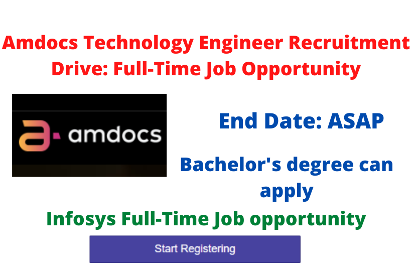 Amdocs Technology Engineer Recruitment Drive Full-Time Job Opportunity