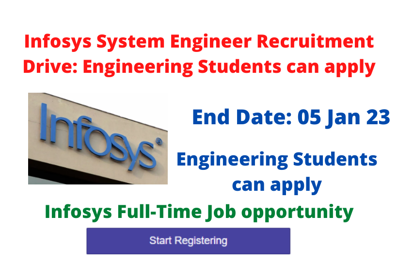 Infosys System Engineer Recruitment Drive