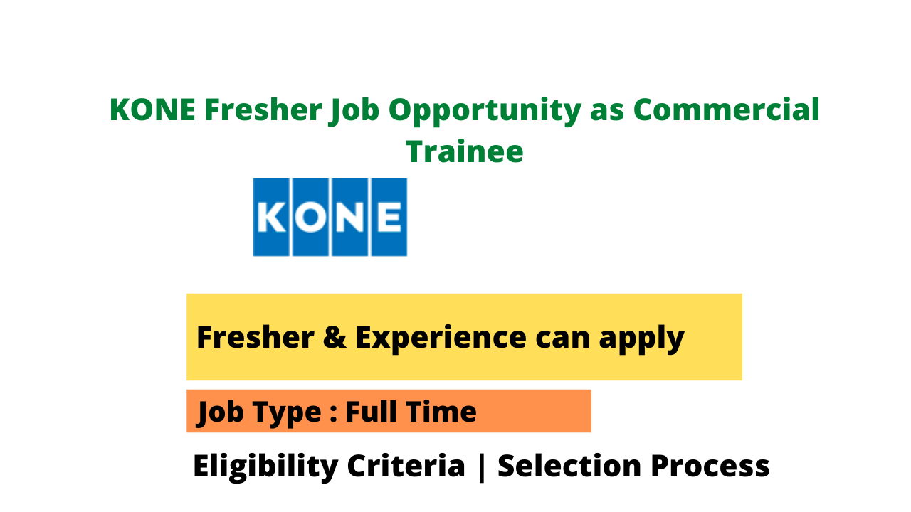 KONE Fresher Job Opportunity As Commercial Trainee Seekajob   KONE Fresher Job Opportunity As Commercial Trainee 