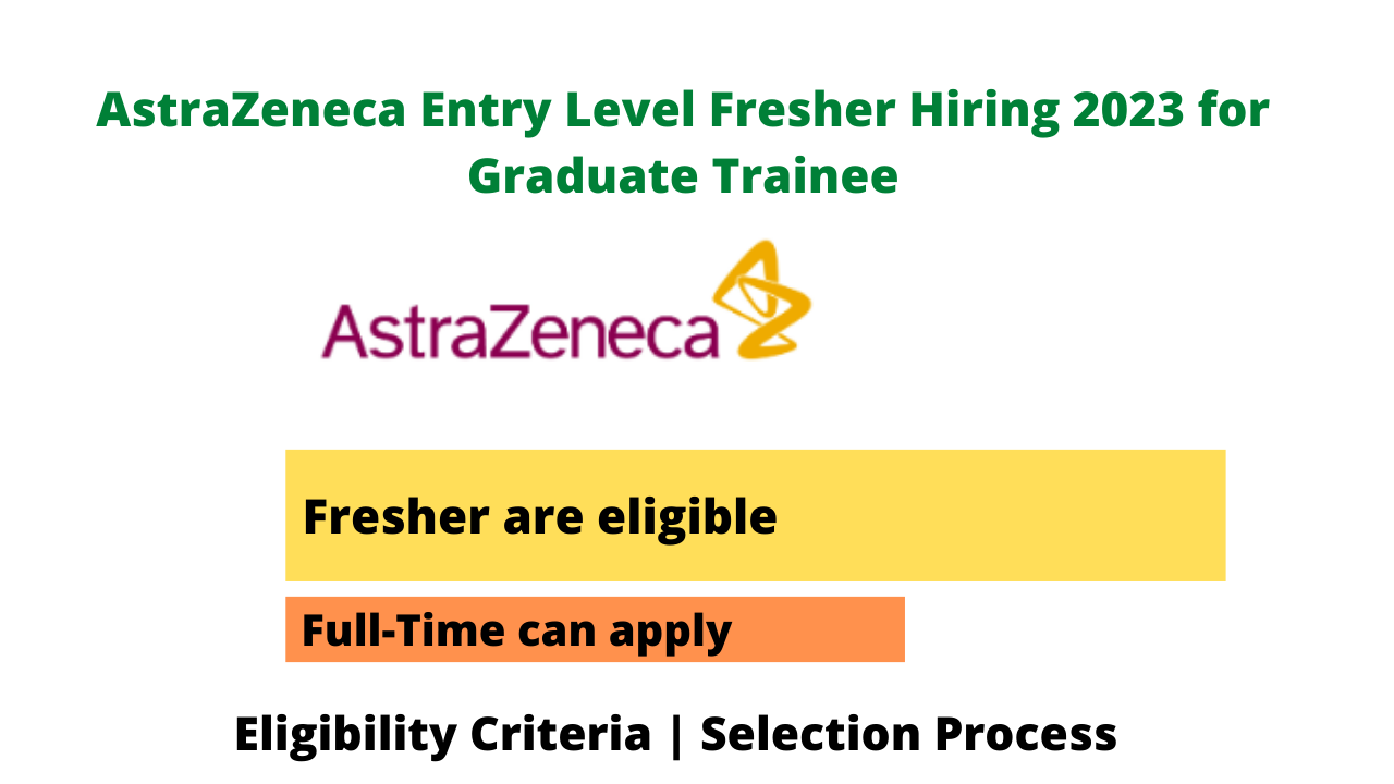 AstraZeneca Entry Level Fresher Hiring 2023 for Graduate Trainee Seekajob