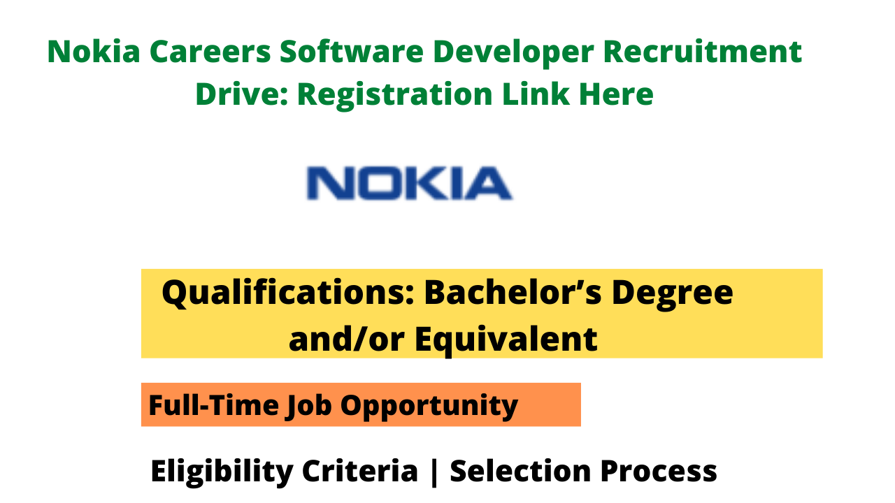 Nokia Careers Software Developer Recruitment Drive