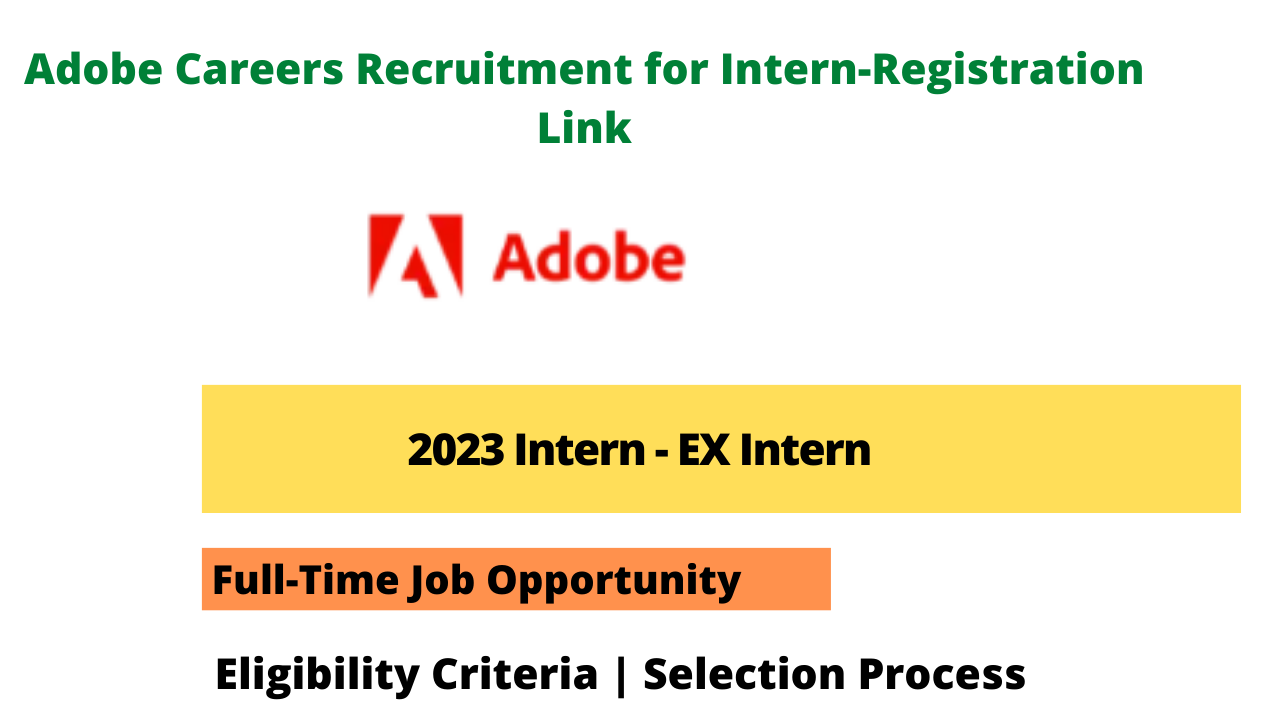 Adobe Careers Recruitment for Intern