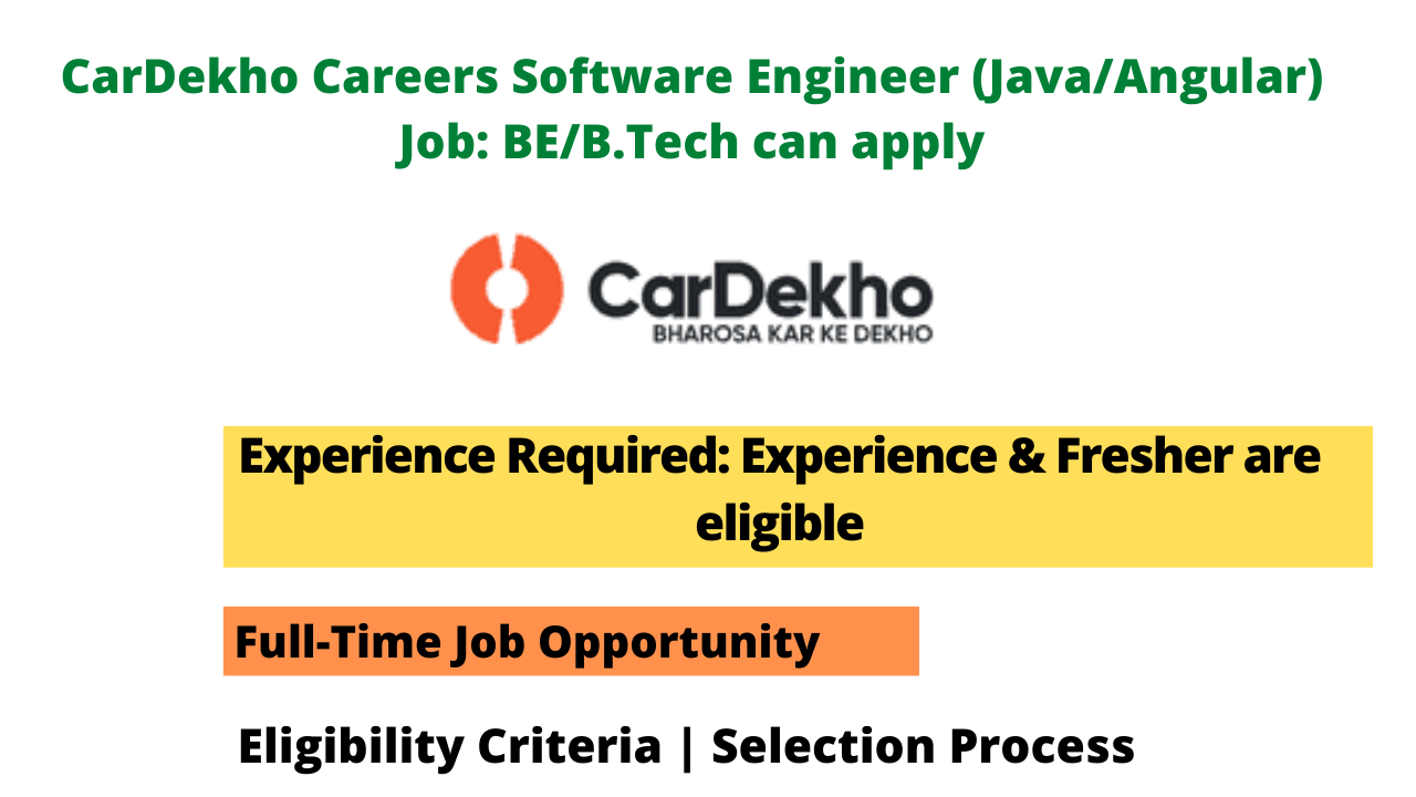 CarDekho Careers Software Engineer