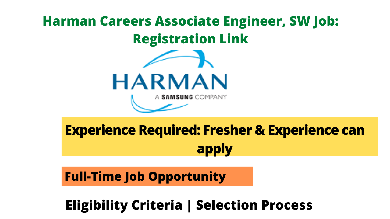 Harman Careers Associate Engineer